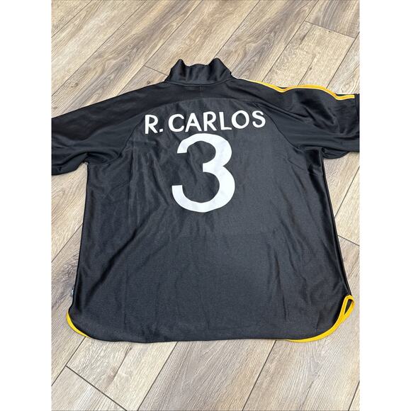 adidas Real Madrid 99/00 Away Jersey Remake JW1992 Size L ROBERTO CARLOS - Picture 7 of 8